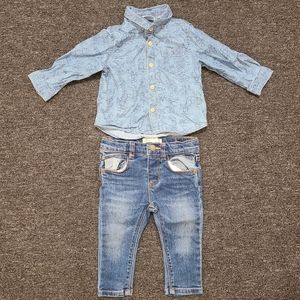 Zara baby boy denim outfit